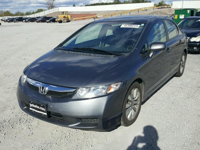 19XFA1F85AE080432 - 2010 HONDA CIVIC EX GRAY photo 2