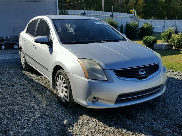 3N1AB6AP6AL619710 - 2010 NISSAN SENTRA SILVER photo 1