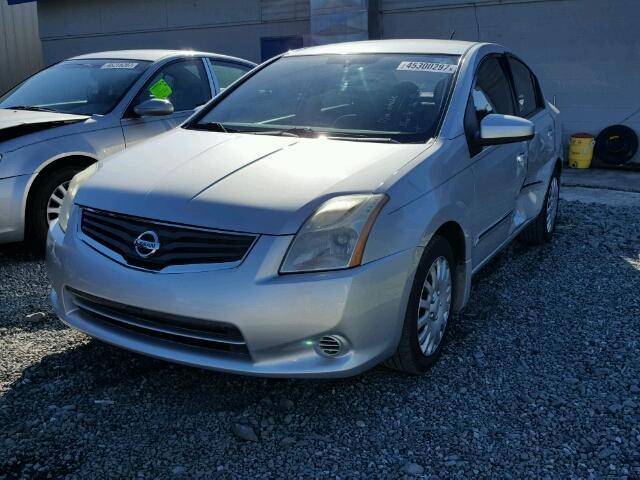 3N1AB6AP6AL619710 - 2010 NISSAN SENTRA SILVER photo 2