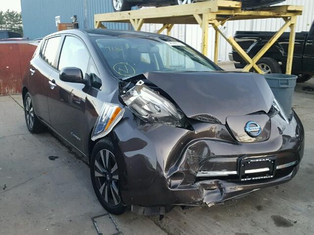 1N4BZ0CPXGC307052 - 2016 NISSAN LEAF SV BROWN photo 1