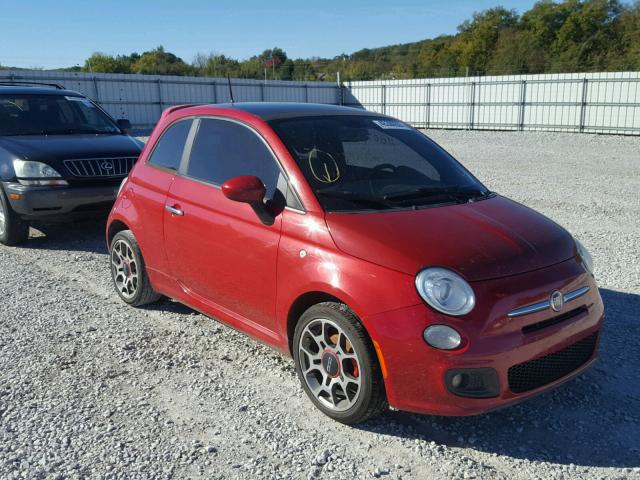 3C3CFFBR1CT371089 - 2012 FIAT 500 SPORT RED photo 1