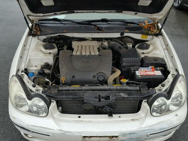 KMHWF35H34A955427 - 2004 HYUNDAI SONATA GLS WHITE photo 7