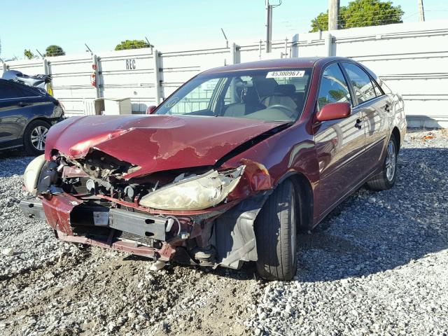 4T1BE32K75U023040 - 2005 TOYOTA CAMRY LE MAROON photo 2