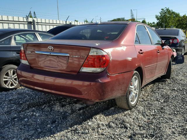 4T1BE32K75U023040 - 2005 TOYOTA CAMRY LE MAROON photo 4