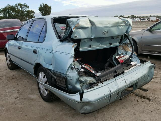 JT2AE09B2R0078652 - 1994 TOYOTA COROLLA LE BLUE photo 3