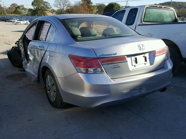 1HGCP2F36CA036314 - 2012 HONDA ACCORD LX SILVER photo 3