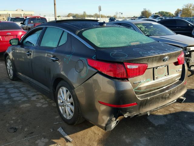 5XXGN4A79EG315226 - 2014 KIA OPTIMA GRAY photo 3