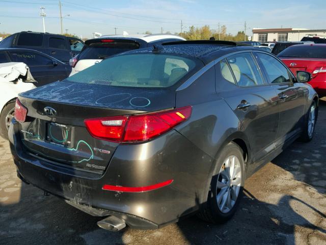 5XXGN4A79EG315226 - 2014 KIA OPTIMA GRAY photo 4