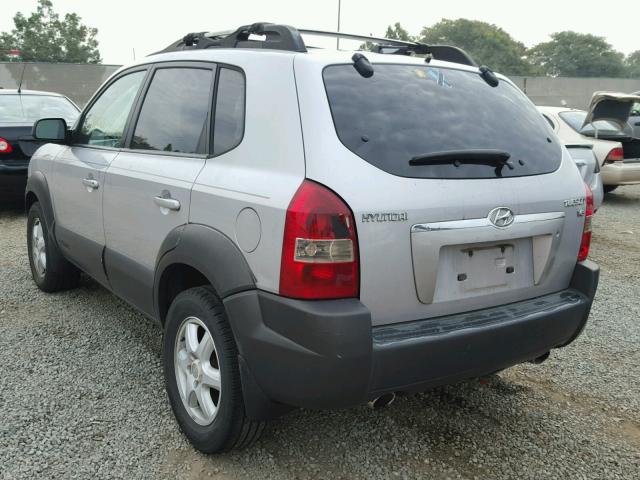 KM8JN12D75U193500 - 2005 HYUNDAI TUCSON GLS SILVER photo 3