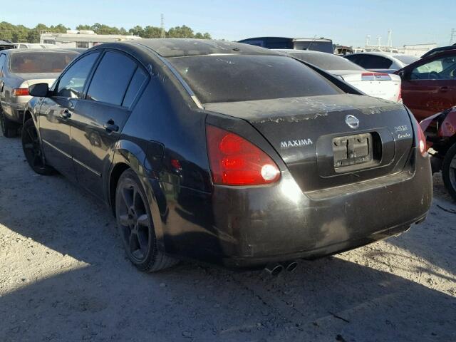 1N4BA41E84C872444 - 2004 NISSAN MAXIMA SE BLACK photo 3