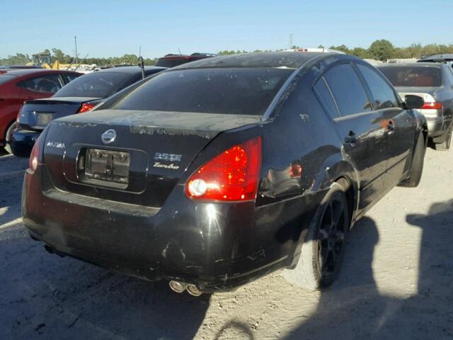 1N4BA41E84C872444 - 2004 NISSAN MAXIMA SE BLACK photo 4