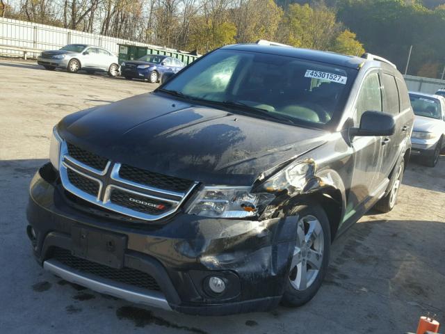 3C4PDDBG3CT325222 - 2012 DODGE JOURNEY SX BLACK photo 2