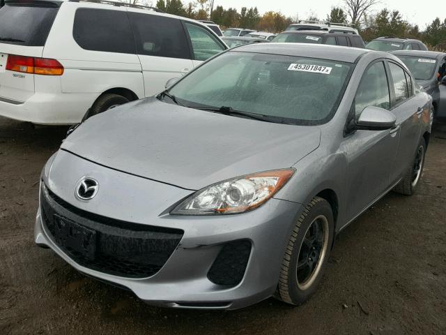 JM1BL1UF9C1532852 - 2012 MAZDA 3 I GRAY photo 2