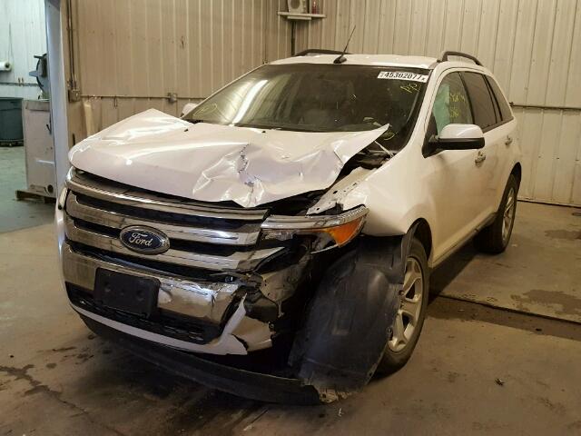 2FMDK4JC1BBA92356 - 2011 FORD EDGE WHITE photo 2