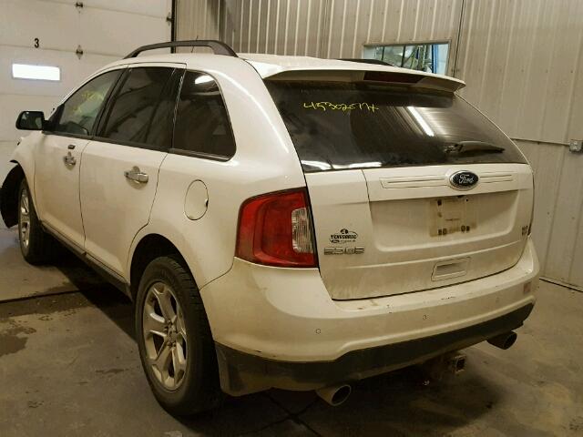 2FMDK4JC1BBA92356 - 2011 FORD EDGE WHITE photo 3