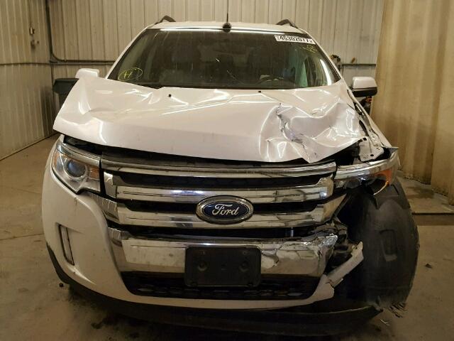 2FMDK4JC1BBA92356 - 2011 FORD EDGE WHITE photo 9