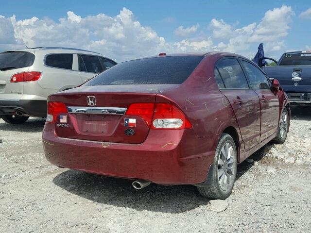 2HGFA1F98AH528080 - 2010 HONDA CIVIC EXL 栗色 照片 4