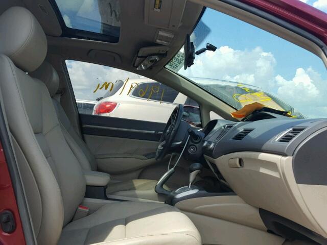 2HGFA1F98AH528080 - 2010 HONDA CIVIC EXL 栗色 照片 5