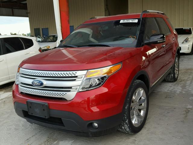 1FMHK8D84CGA99778 - 2012 FORD EXPLORER X RED photo 2