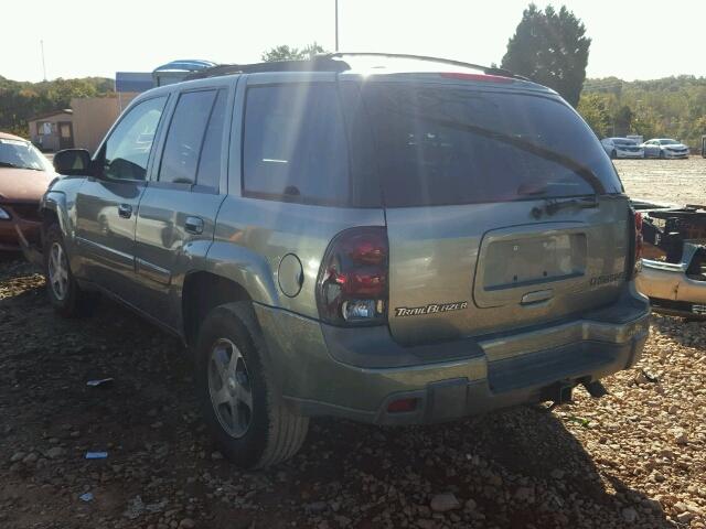 1GNDS13S642268440 - 2004 CHEVROLET TRAILBLAZE GRAY photo 3