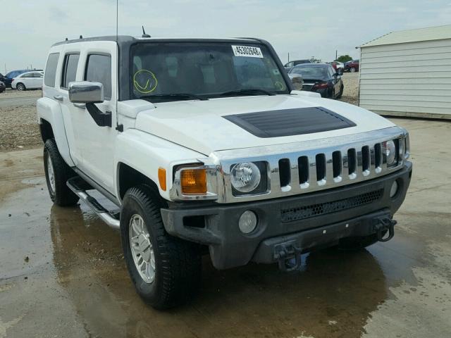 5GTEN13EX88172563 - 2008 HUMMER H3 Biały zdjęcie 1