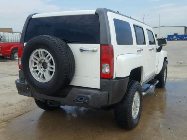 5GTEN13EX88172563 - 2008 HUMMER H3 Biały zdjęcie 4