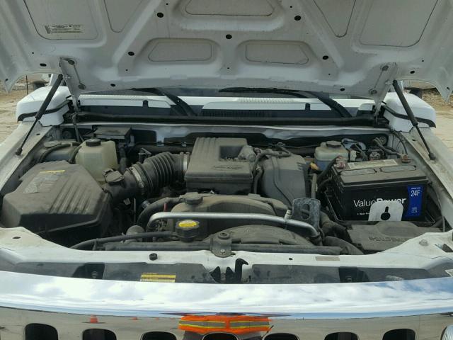 5GTEN13EX88172563 - 2008 HUMMER H3 Biały zdjęcie 7