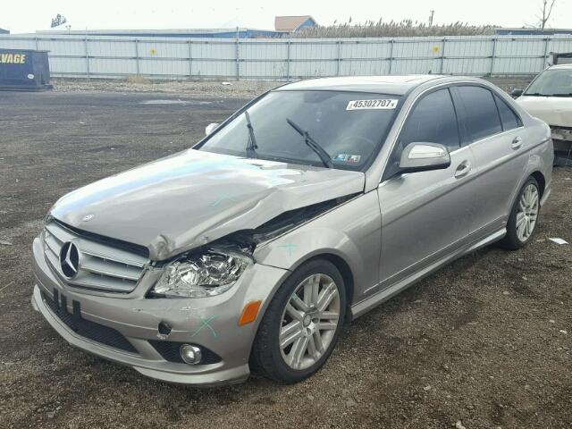 WDDGF81X39F216495 - 2009 MERCEDES-BENZ C 300 4MAT GRAY photo 2