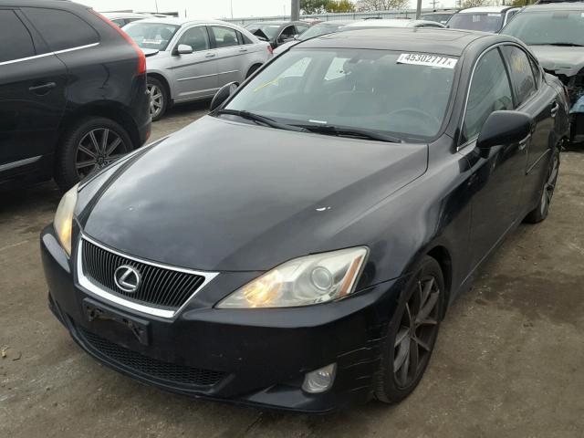 JTHCK262585026618 - 2008 LEXUS IS 250 BLACK photo 2