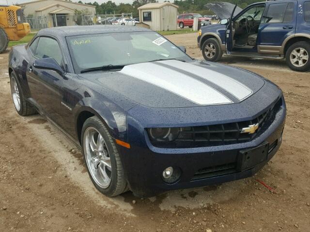 2G1FC1EV7A9213443 - 2010 CHEVROLET CAMARO LT BLUE photo 1