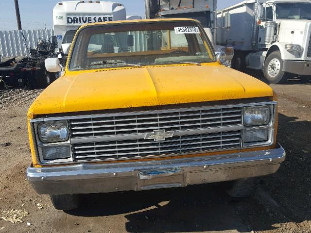 1GBGC34MXDV115495 - 1983 CHEVROLET C30 YELLOW photo 9