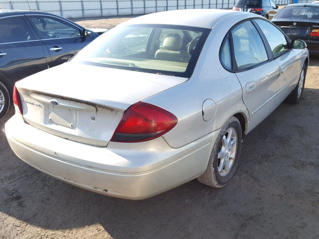 1FAFP56U87A110141 - 2007 FORD TAURUS SEL TAN photo 4