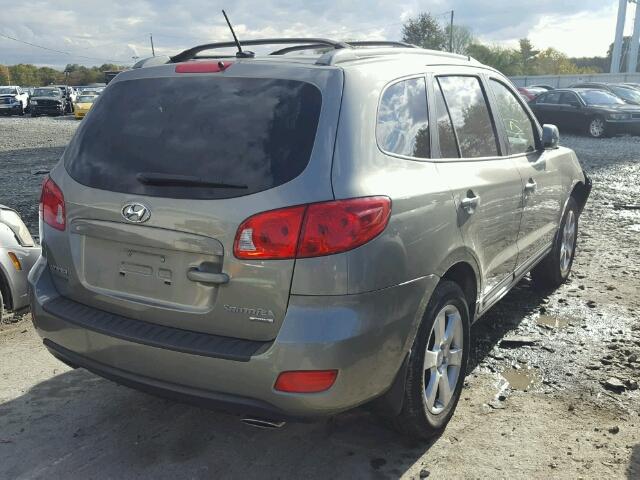 5NMSH73E89H234174 - 2009 HYUNDAI SANTA FE S GRAY photo 4