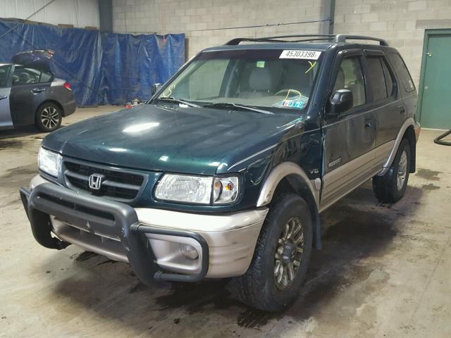 4S6DM58W824405453 - 2002 HONDA PASSPORT E GREEN photo 2