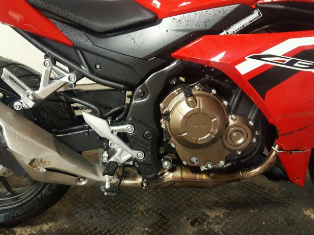 MLHPC4465H5400076 - 2017 HONDA CBR500 R RED photo 7