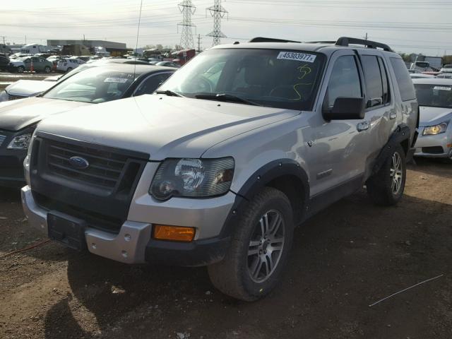 1FMEU73827UA36288 - 2007 FORD EXPLORER X SILVER photo 2