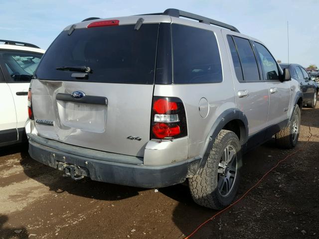 1FMEU73827UA36288 - 2007 FORD EXPLORER X SILVER photo 4