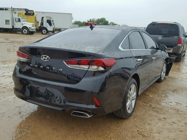 5NPE34AF0JH669509 - 2018 HYUNDAI SONATA SPO BLACK photo 4