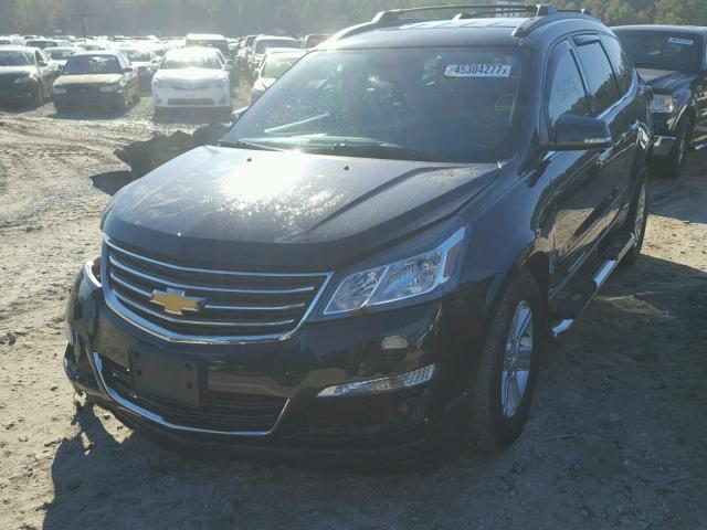 1GNKRHKD9EJ351527 - 2014 CHEVROLET TRAVERSE L BLACK photo 2