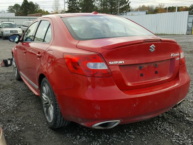 JS2RF9A85C6100293 - 2012 SUZUKI KIZASHI SP RED photo 3