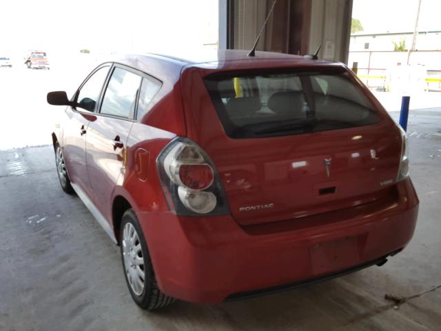 5Y2SP678X9Z434857 - 2009 PONTIAC VIBE RED photo 3