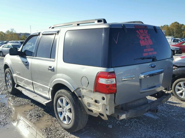 1FMFU16528LA24670 - 2008 FORD EXPEDITION SILVER photo 3