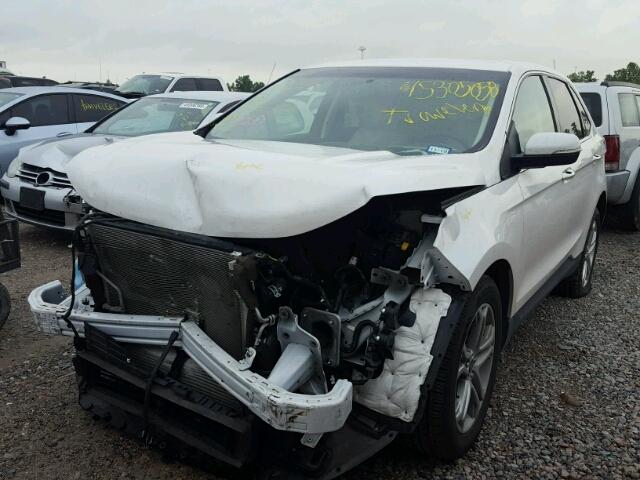 2FMPK3K94HBC20785 - 2017 FORD EDGE TITAN WHITE photo 2