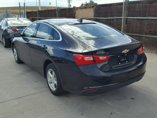 1G1ZB5ST4HF182373 - 2017 CHEVROLET MALIBU LS შავი ფოტო 3
