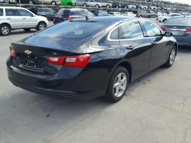 1G1ZB5ST4HF182373 - 2017 CHEVROLET MALIBU LS შავი ფოტო 4