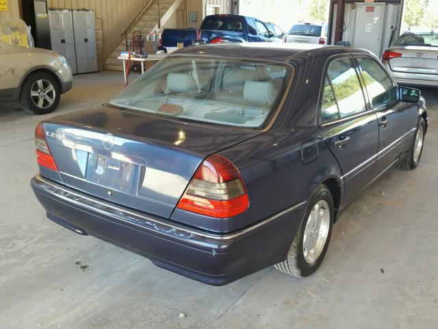 WDBHA23G3WA589986 - 1998 MERCEDES-BENZ C 230 BLUE photo 4