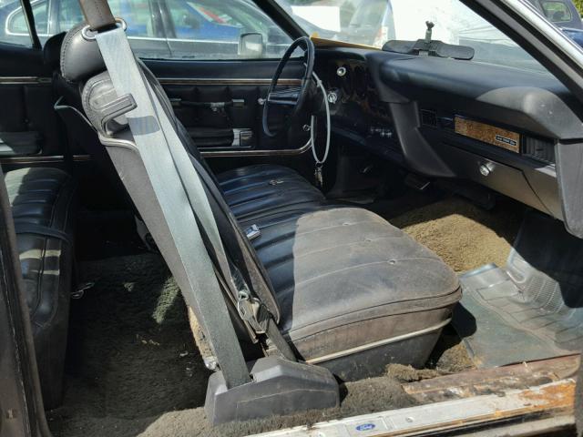 AG21H186231 - 1974 FORD GRNDTORINO BLACK photo 5