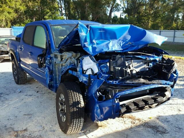 3TMCZ5AN9HM106921 - 2017 TOYOTA TACOMA DOU BLUE photo 1