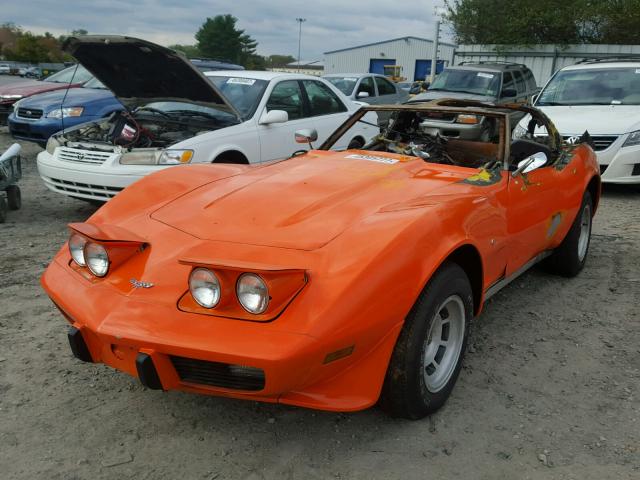 1Z37L7S406000 - 1977 CHEVROLET CORVETTE ORANGE photo 2