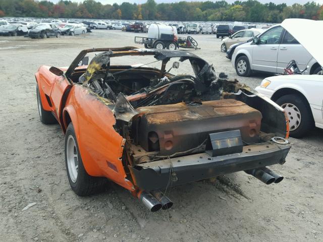 1Z37L7S406000 - 1977 CHEVROLET CORVETTE ORANGE photo 3